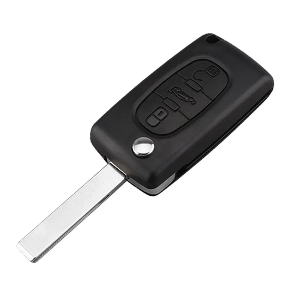 

3 Buttons Remote Control Car Key Remote Alarm Flip Auto Key Fob For PSA Peugeot Citroen Slot Trunk With PCF7941 Chip