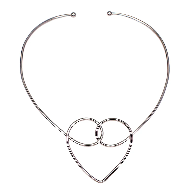 MANILAI, геометрический сплав, чокеры, ожерелье s для женщин, модное ювелирное изделие, нагрудник, ожерелье, массивный панк дизайн - Окраска металла: Silver Necklace 4887