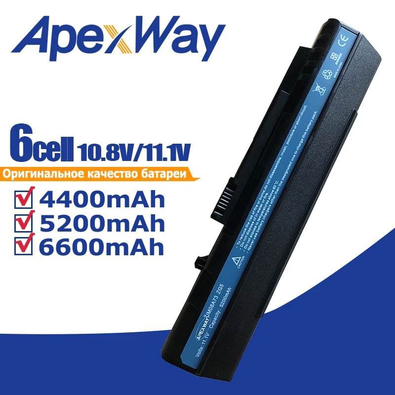 Черная батарея для ноутбука acтак Aspire One ZG5 571 A110 A150 D150 D250 UM08B31 UM08B52 UM08B71 UM08B72 UM08B73 UM08B74