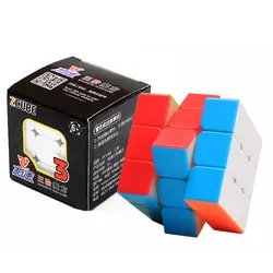 ZCube 3x3x3 Красочные скорость пластиковый кубик-головоломка твист обучающие игрушки для детей подарок 3x3x3 Magico Cubo скорость головоломки игрушки