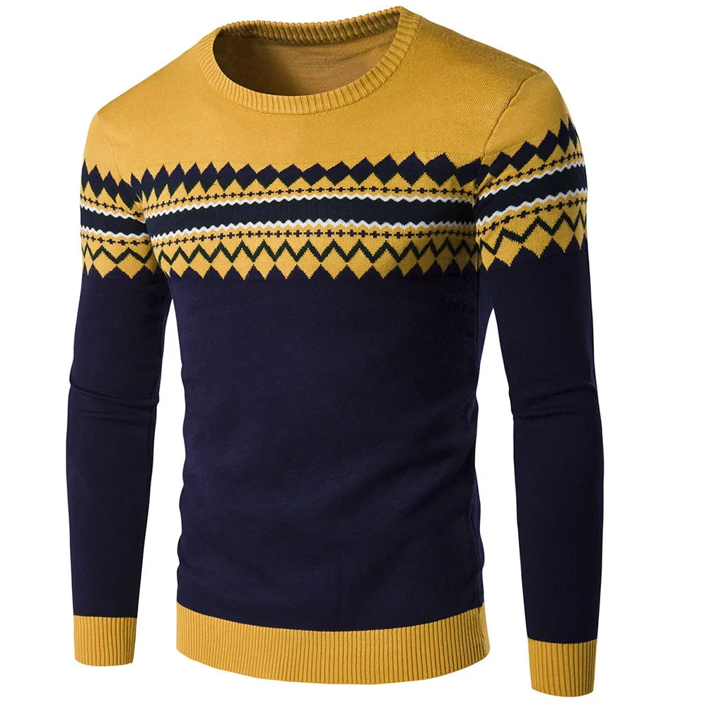 2018 Для мужчин вязаный свитер Пуловеры высокого качества зимние Для мужчин с длинным рукавом Повседневное тонкий свитер теплый Вязание