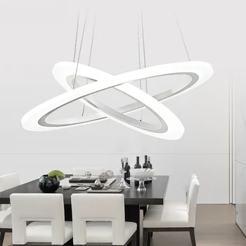 

restaurant salon office hanging lamp Ring LED Modern Pendant Lights simple living room restaurant creative personality shop lamp