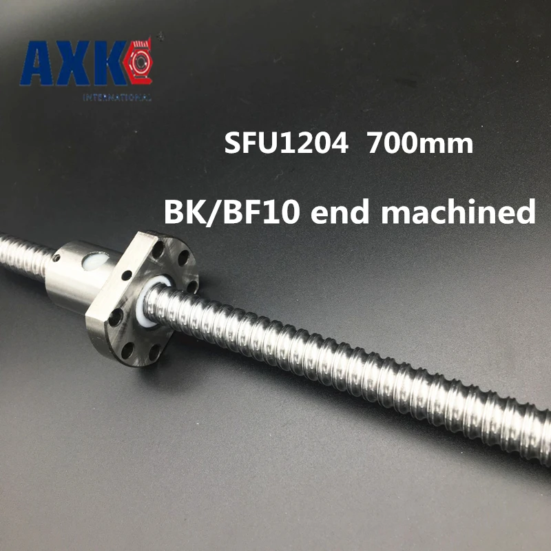 

2018 For 1pc Sfu1204 700mm Ballscrews +1pc 1204 Ball Nut Bk/bf10 End Machined Cnc Parts Woodworking Machinery