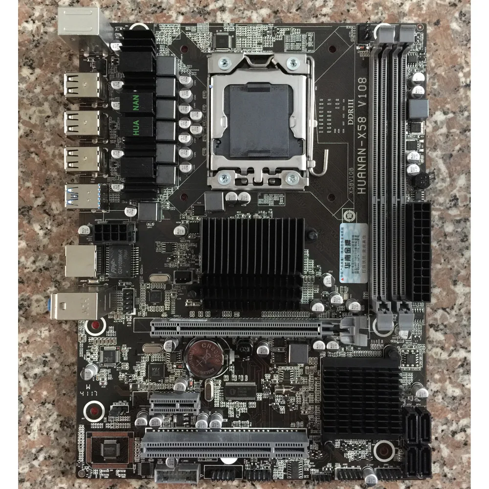 Материнская плата huanan Zhi X58 LGA1366 в комплекте с процессором ОЗУ и кулером cpu Xeon X5560 ram 16G(2*8G) DDR3 REG ECC все протестированы перед отправкой