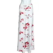 Womail юбки, Женская прямая пляжная юбка для лета, Цветочная юбка с принтом, низкая талия, модная повседневная юбка для девушек, Прямая поставка, May17