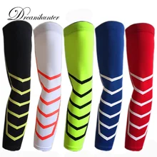 1 шт. Воздухопроницаемый компрессионный рукав Солнцезащитный УФ защитный баскетбольный нарукавник для велоспорта, бега, нарукавника, тренажерного зала, спортивных нарукавников
