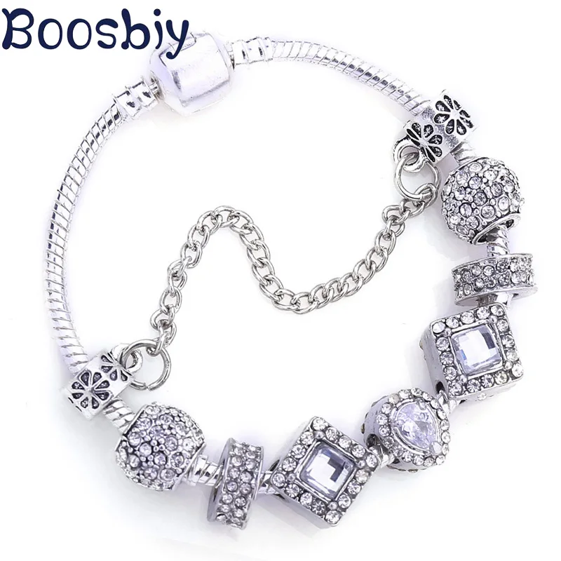 Boosbiy Прямая поставка сделай сам белые хрустальные бусины с каплями воды