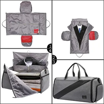 

Men Gym Bag Dry Wet Bags For Training Waterproof Fitness Sports Bag For Shoes Pocket Travel Shoulder Handbags Duffle Suit