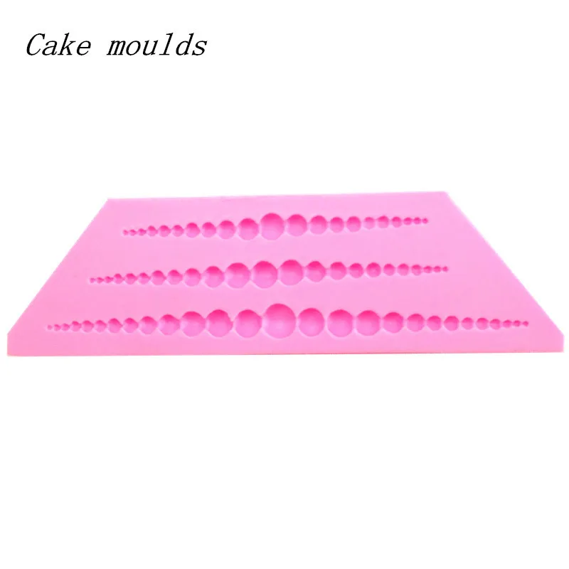 Wholesale Silicone Mold Rs062 Small String Of Pearls Shape Fondant Cake