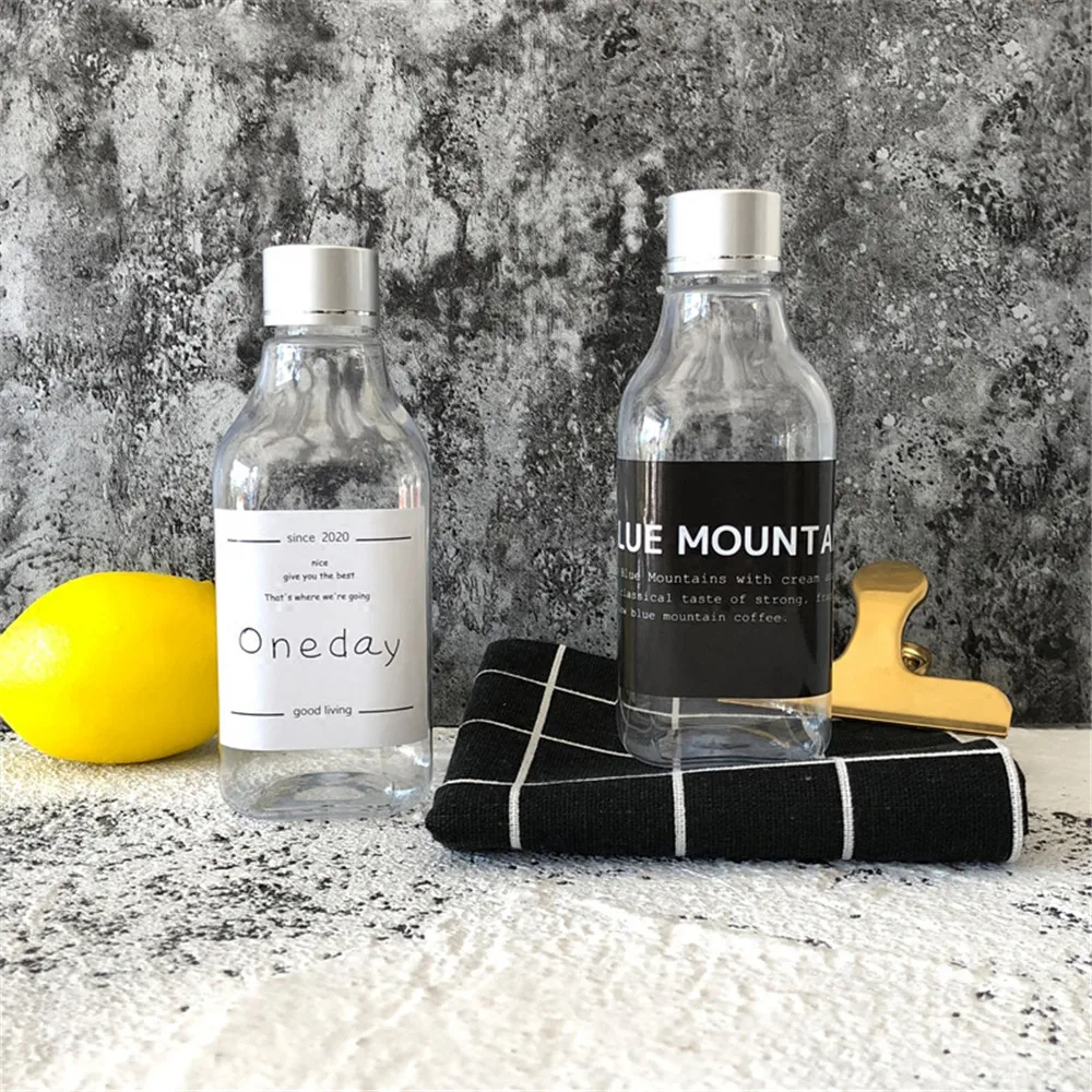 200ml Scandinavian Bath Shampoo Storage Bottle with Sticker Chic Transparent Liquid Lotion Travel Organizer Decor | Дом и сад
