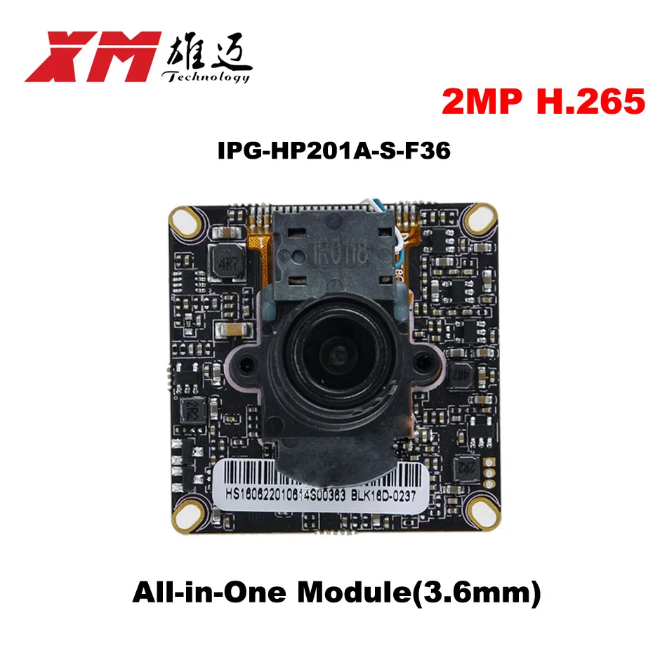  2016  New Arrival Megapixel 2.0 Megapixel H.265 IP Camera Module Board 1080P CCTV Camera IP Chip Board Mobile Phone View 