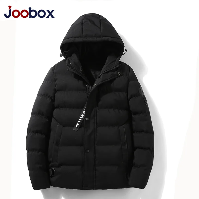 2018 New Parkas Men Parkas Winter Warm Windproof Hat Detachable Solid ...