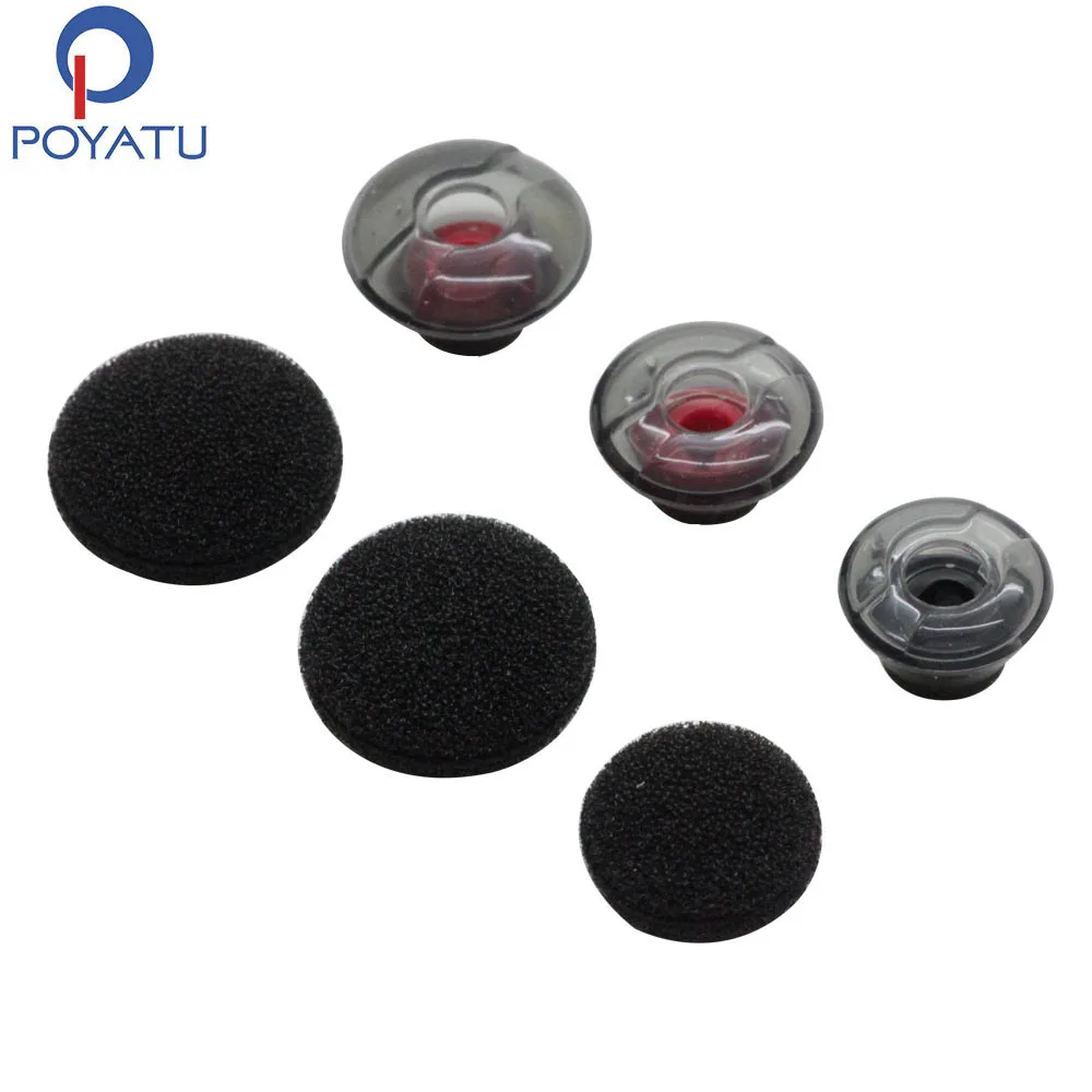 Силиконовые вкладыши POYATU для Plantronics Voyager 5200, силиконовые наушники, 3 шт., мягкие гелевые амбушюры, 3 шт., накладки для подушек, S/M/L
