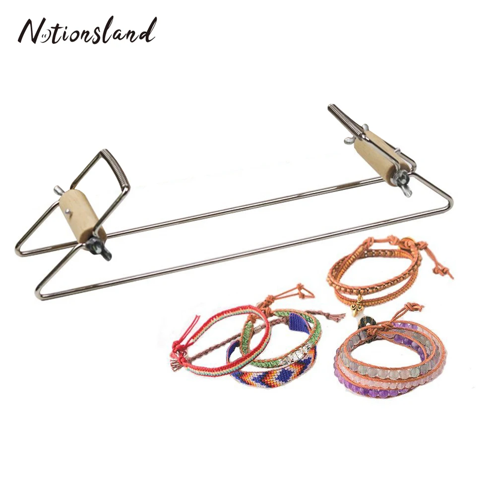 Stainless Steel Beading Loom Weaving Knitting Bead Tool for Jewelry Bracelets DIY Handmade