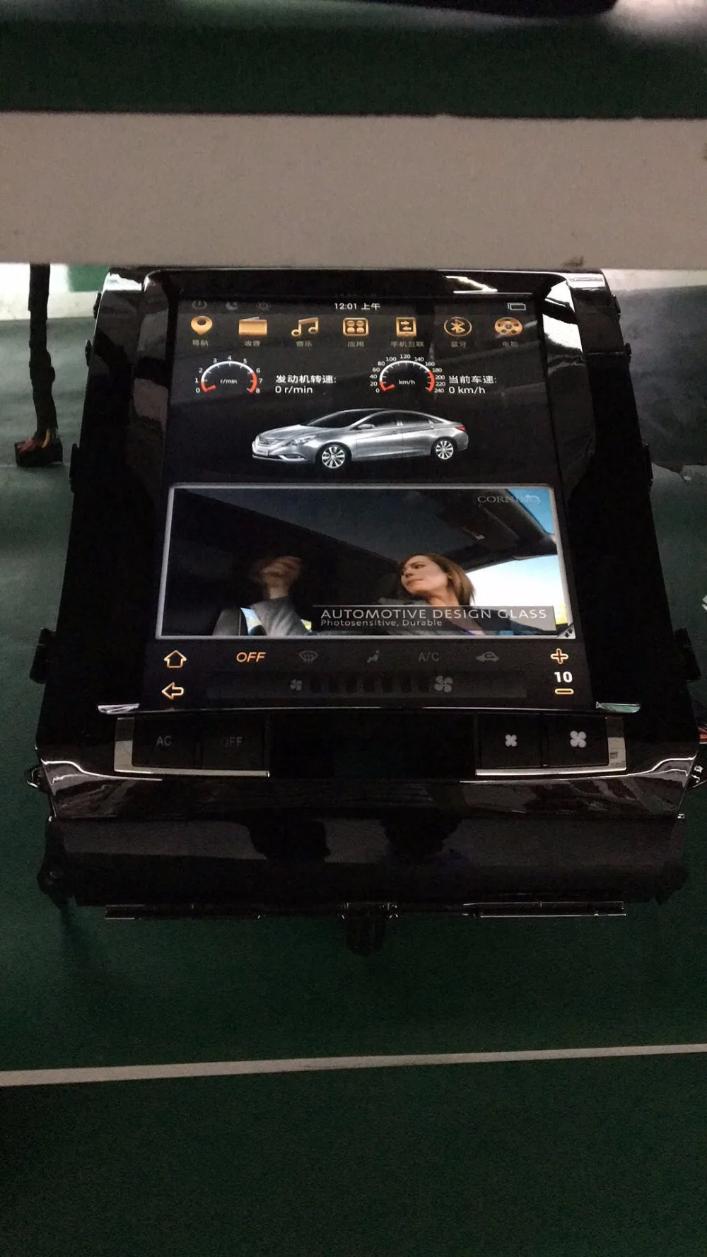 Cheap LaiQi 12.1" Quadcore Car DVD player 1280x800 Vertical Screen Tesla Style Stereo GPS Navigation for Toyota LandCruiser2007-2015 1