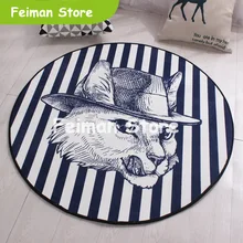 Милый мультфильм стул для кота коврик для ползания и игр коврики большой круглый детский подарок на день рождения ковер для гостиной