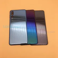 Оригинальная задняя крышка из закаленного стекла для huawei P20 Lite P20 PRO P 20 Запасные части задняя крышка батарейного отсека Корпус+ рамка для камеры