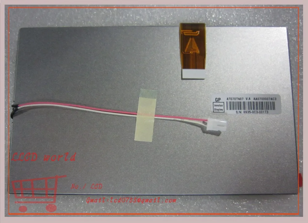 

Origianl LCD Screen Display Panel AT070TN07 V.D for car DVD free shipping
