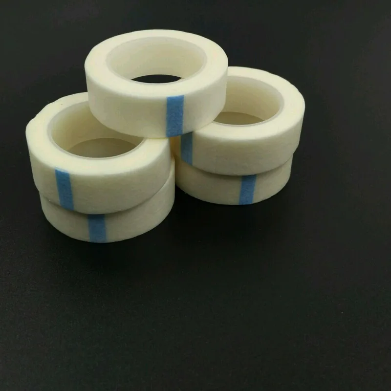 

5Rolls Lint Free Eye Pads White Tape Surgical Tape Transparent Patch Medical PE Tape PE Adhesive Tape Eyelash Extension Tools