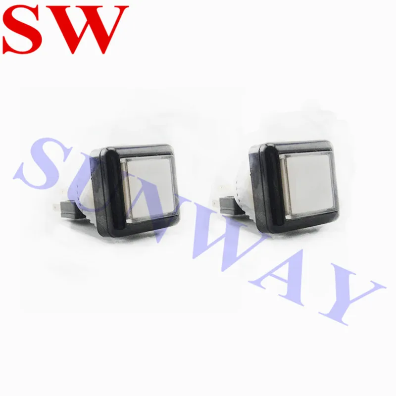 10pcs Illuminated Square Push Button Switch 27mm x 27mm Buttons With