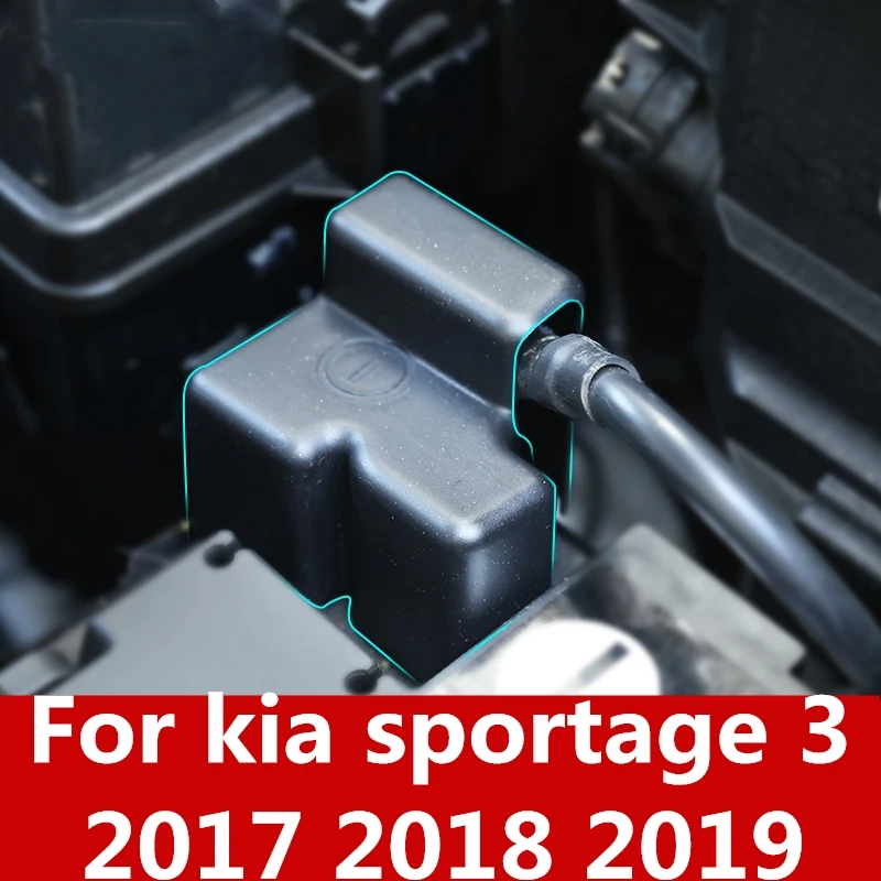 

Car Battery Protection Cover Anode Protective Cover Frame Case Dust cover Battery negative For kia sportage 3 2017 2018 2019