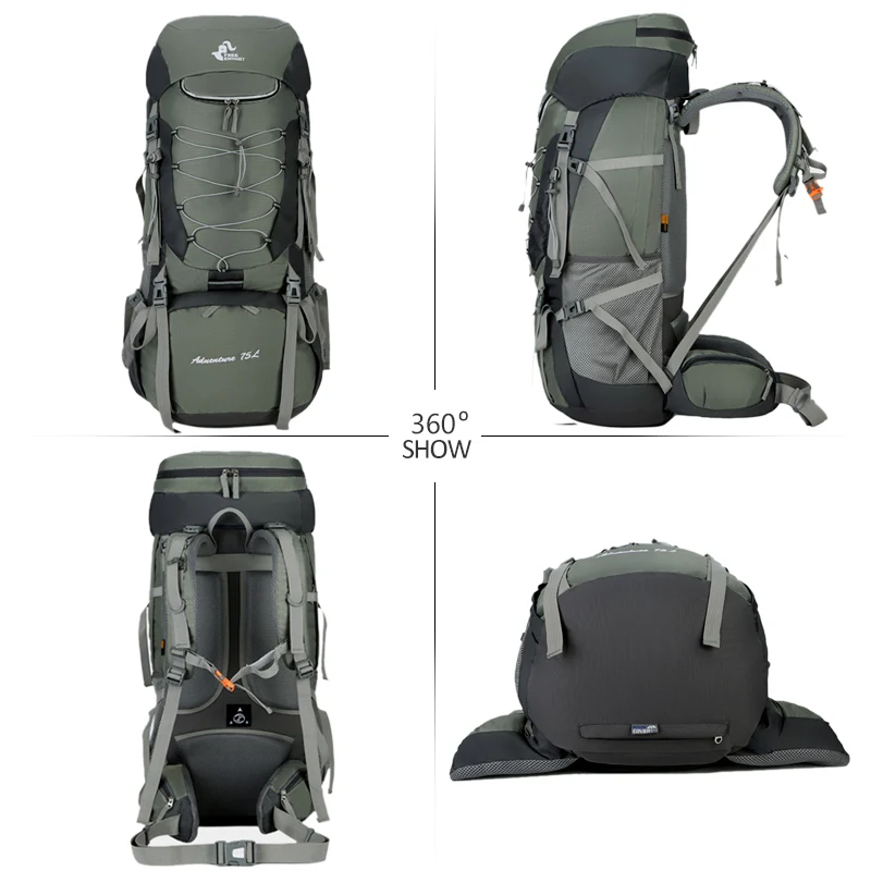 Skup 75L Camping plecaki plecak turystyczny torba sportowa z pokrowiec przeciwdeszczowy wspinaczka górska Trekking Mochila Outdoor XA726WA