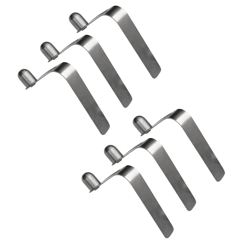 

6 Pieces Single Button Clips 8mm, Kayak Paddle, Snap Spring Clip, Tent Pole Clips Strong durable and lightweight
