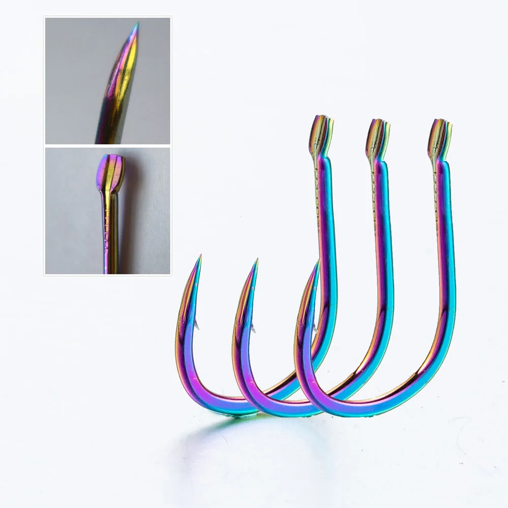 

10pcs/Lot hooks 50 catfish high carbon steel fishing barbed hook golden sea mustad hook fish gamakatsu Carp Accessories 3# -15#