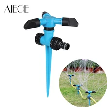 AIEOE спринклер Спайк газон трава 360 градусов регулируемый вращающийся Cuspidal вертикальный поливочный распылитель для садовой оросительной системы
