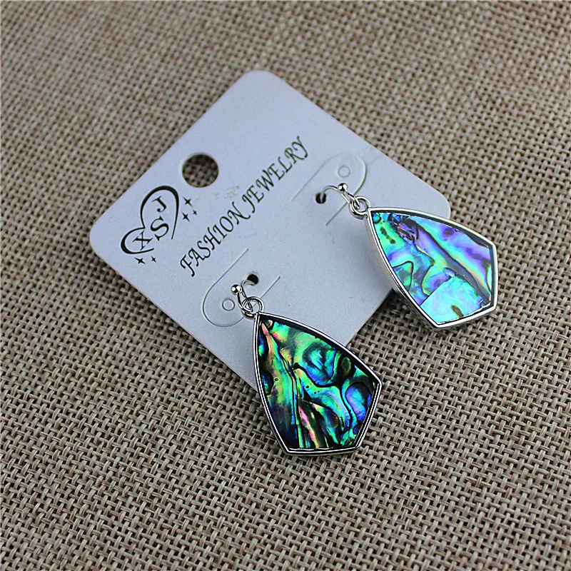

New fashionable women's jewelry wholesale girls' birthday party is beautiful and sticky with shell paper earrings