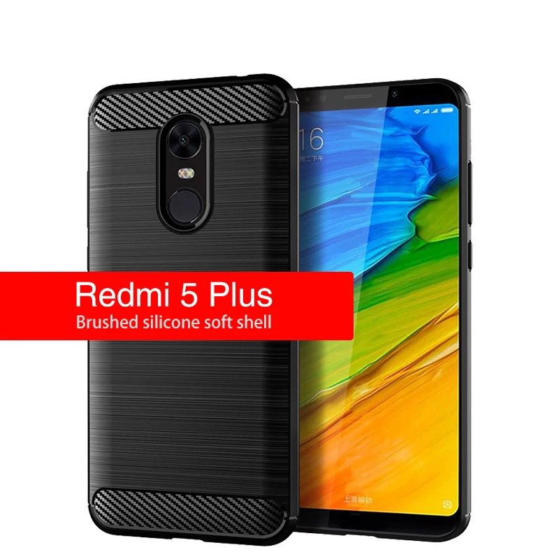 Для Xiaomi Redmi 5 Plus чехол матовый Силиконовый мягкий Задняя накладка чехла из ТПУ для