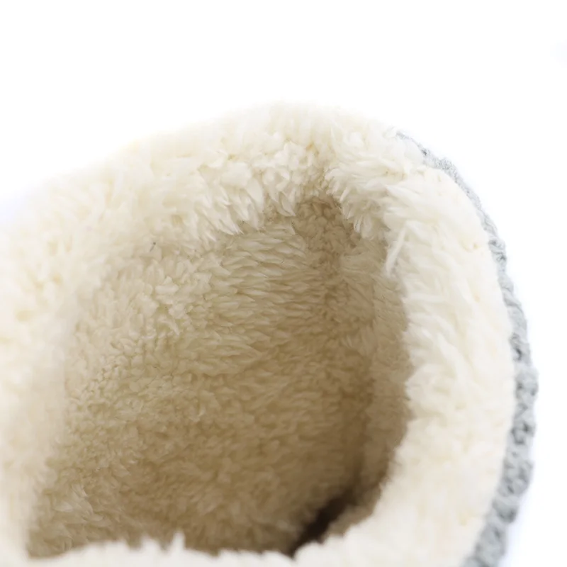 Home Boots Girl GreyPink Bow Decoration Winter Warm Footwear Soft Plush Nonslip Shoe Sapato Feminino Pantufa   (4)
