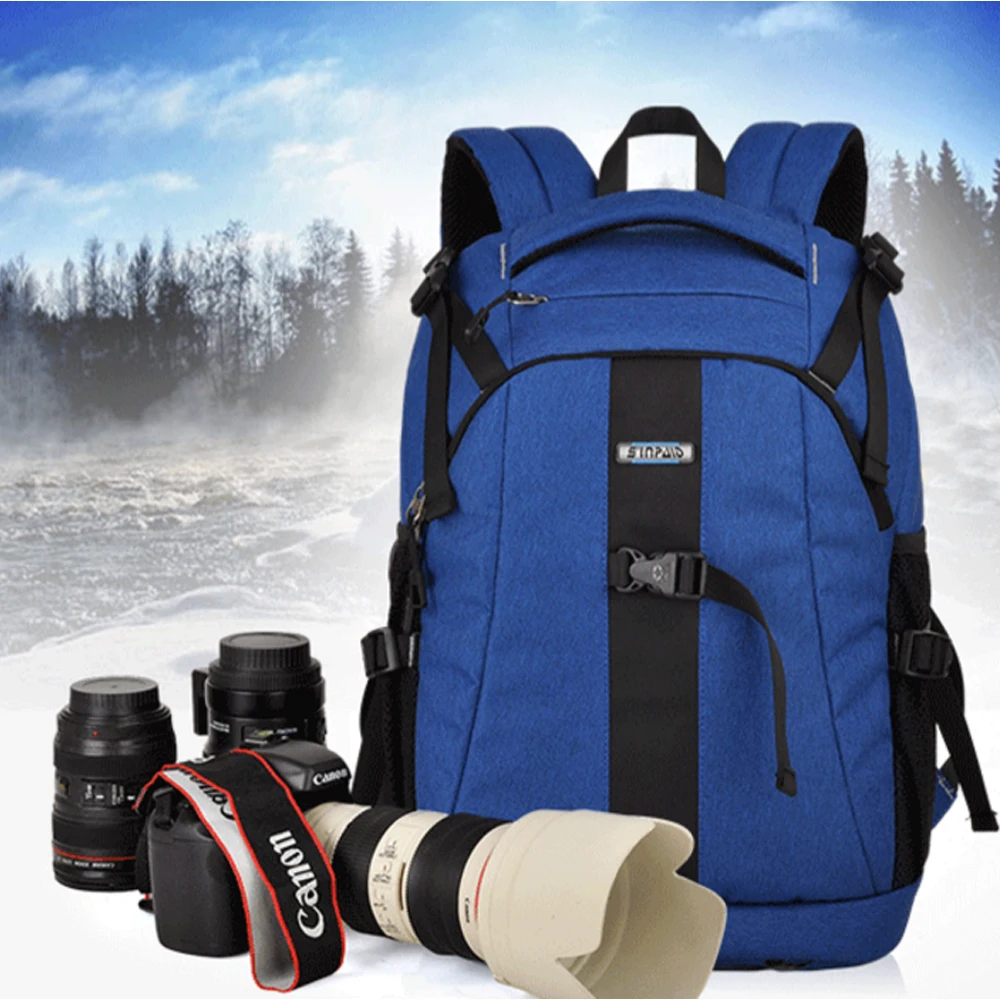 Sinpaid Ultra Durable Wear resistant Waterproof Anti theft Travel Camera Bags SLR Backpack for