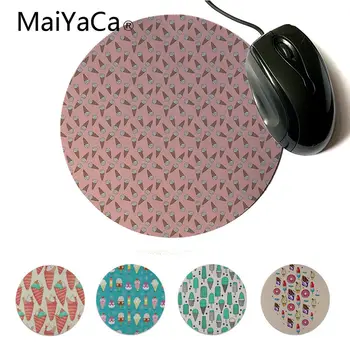 

MaiYaCa Boy Gift Pad Funny Pattern of Ice Cream Beautiful Anime Round Mouse Mat Comfort Mouse Mat Gaming Round Mousepad