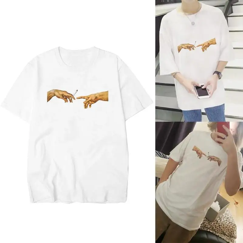 

Harajuku T-shirt Men Cotton Funny Print Hip Hop T-shirt Streetwear Casual Tee Shirt O-neck Loose Homme Tops Camisetas Hombre