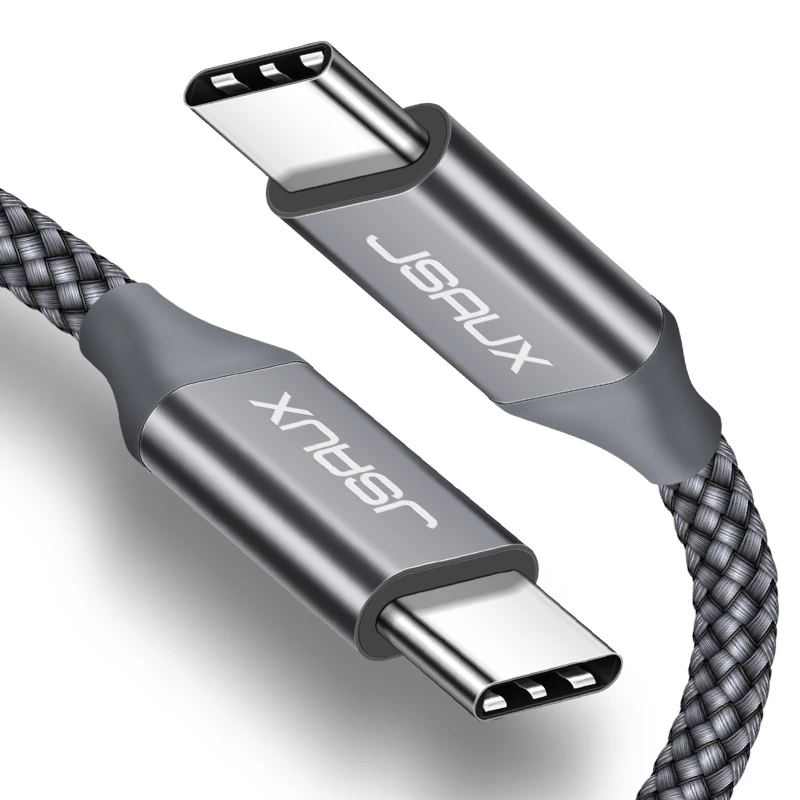 JSAUX 60 Вт USB C к usb type-C кабель PD QC 2,0/3,0 кабель для быстрой зарядки для Macbook samsung Google Pixel