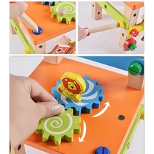Toys Blocks Matching Bricks Kids Variety of disassembly Educational toys wood Assembly disassembly chair Toys for Children