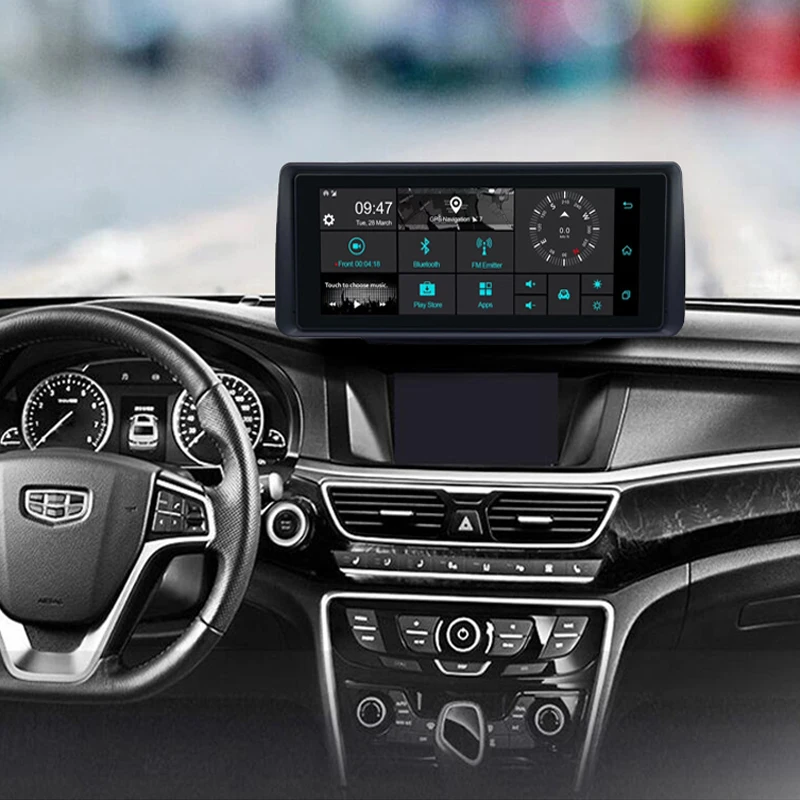 WHEXUNE 3G 6 86 дюймов Автомобильный видеорегистратор с GPS навигацией Android Full HD 1080p двумя