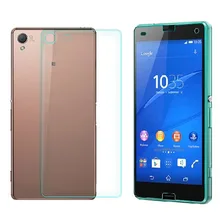 For Sony Xperia Z3 Compact Front Back Tempered Glass Film Screen Protector