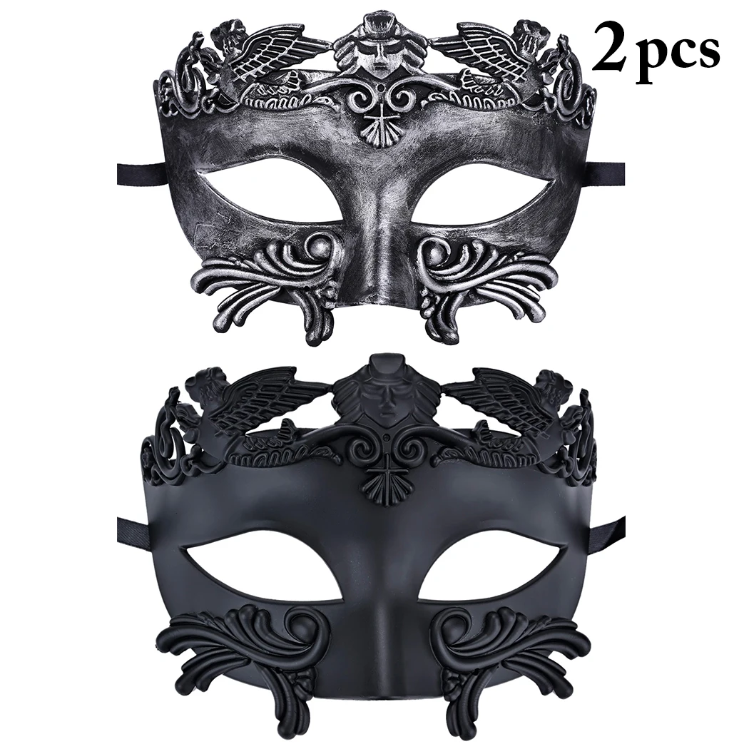 

Halloween Party Mask Vintage Cosplay Decorative Half Face Mask Masquerade Party Mask For Men