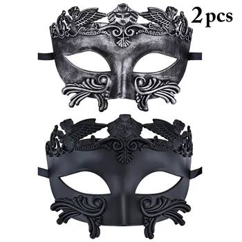 

Halloween Party Mask Vintage Cosplay Decorative Half Face Mask Masquerade Party Mask For Men