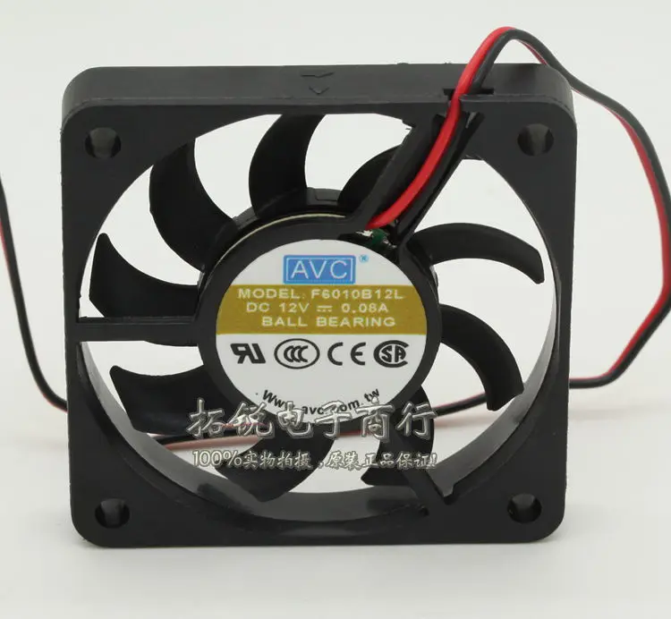 Original for AVC F6010B12L 6010 6CM 60x60x10mm DC 12V 0.08A silent quiet server inverter cooling fan | Компьютеры и офис