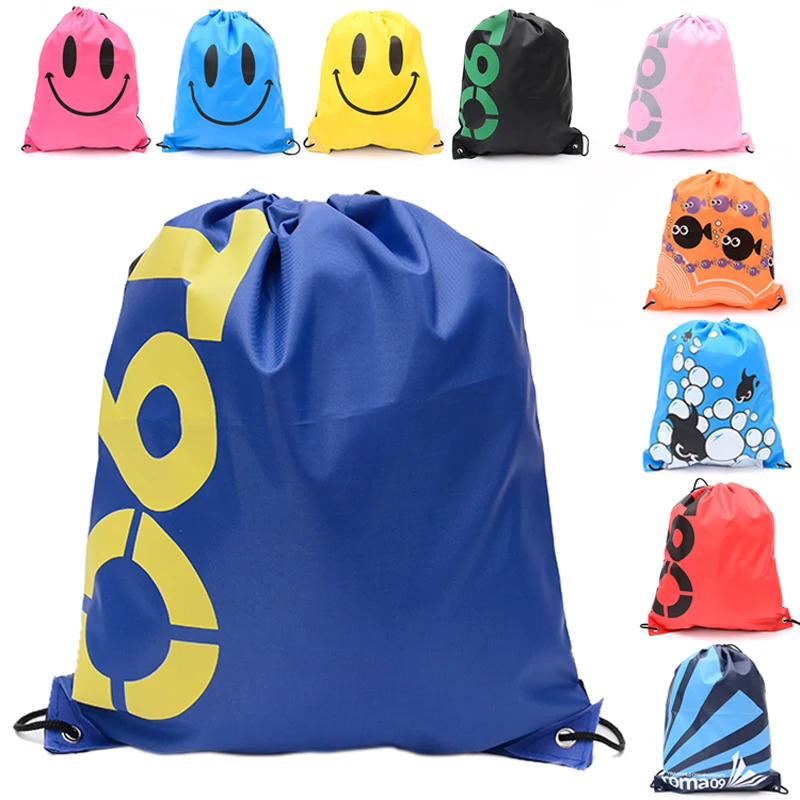 Swimming Waterproof Double Layer Drawstring Bag Backpacks Shoulder Bag