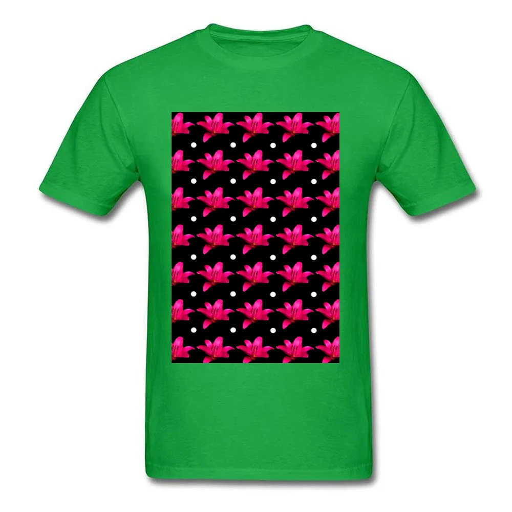 Pink Lily Pattern_green
