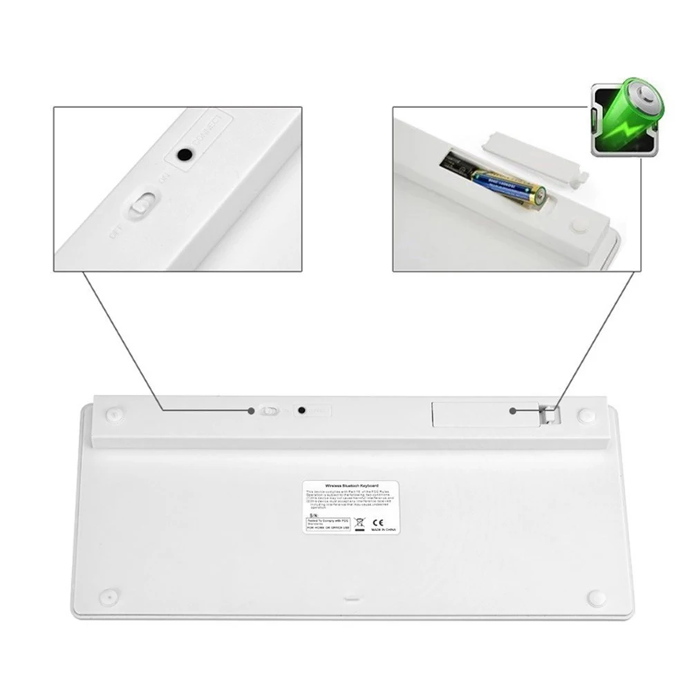 Ultra slim Wireless Keyboard Bluetooth 3.0 For Apple Series/ Book/Smart Phones/PC Computer Black/White Ultra slim Wireless Keyboard Bluetooth 3.0 For Apple Series/ Book/Smart Phones/PC Computer Black/White