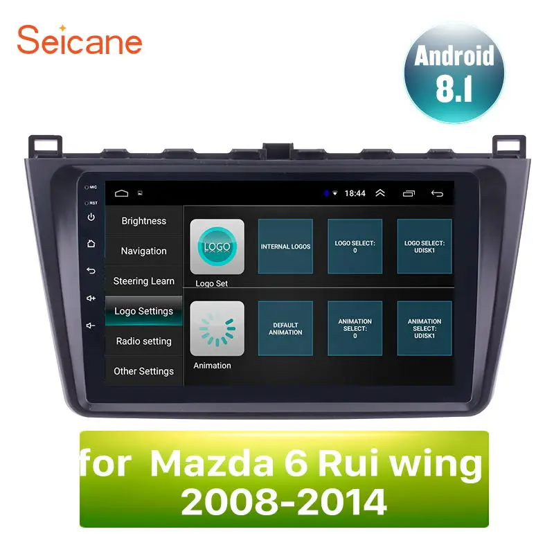 

Seicane 9 inch For Mazda 6 Rui wing 2008 2009 2010 2011 2012 2013 2014 Android 8.1 2 DIN Car Unit Radio Audio GPS Player WIFI 3G