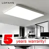 LOFAHS rectángulo de aluminio luces de techo Led modernas para la sala de techo de dormitorio-luces Blanco/Negro remoto led de techo-lámpara ► Foto 1/6