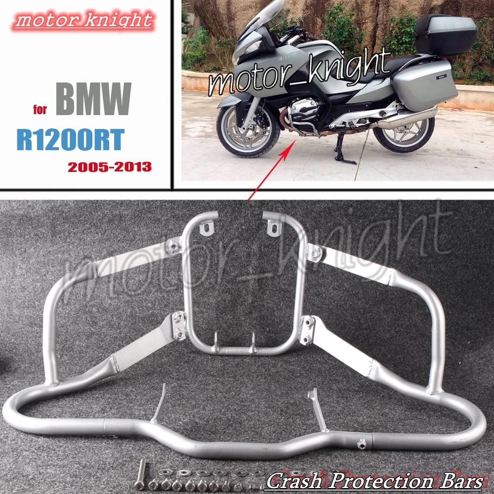 Crashbars Crash Bars Coffre Protection pour BMW R1200RT R 1200RT 2005-2013 Noir B
