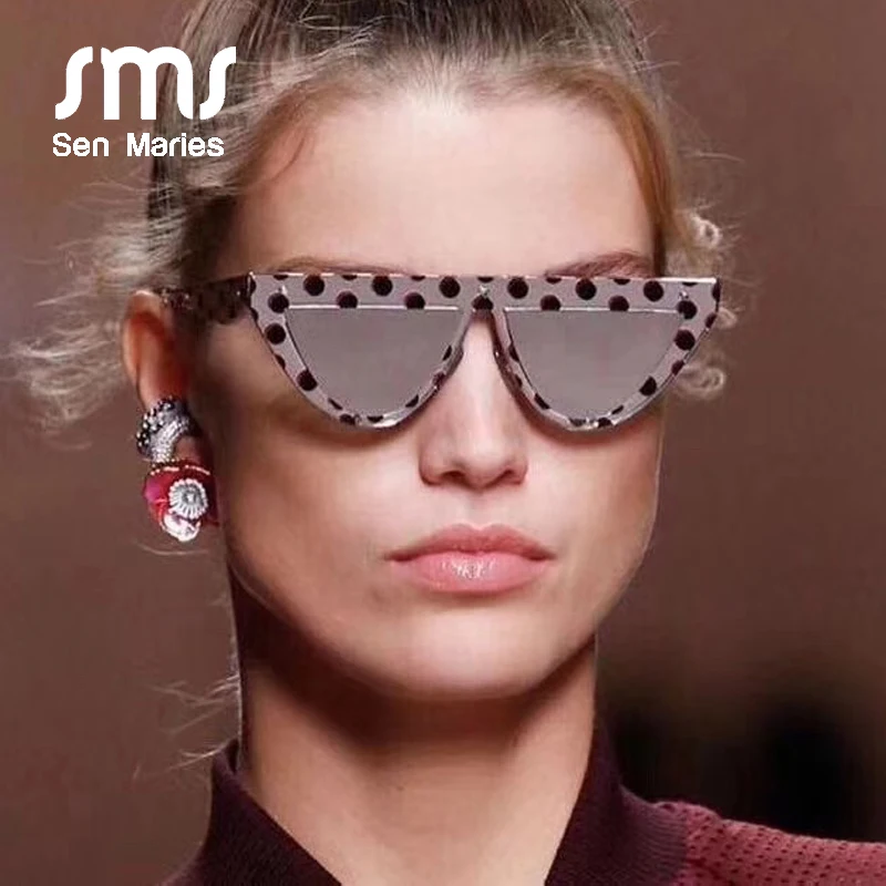 2019 Retro Cat Eye Sunglasses Women Luxury Brand Fashion Shades Ladies Flat Top Sun Glasses Vintage Eyewear UV400 Oculos