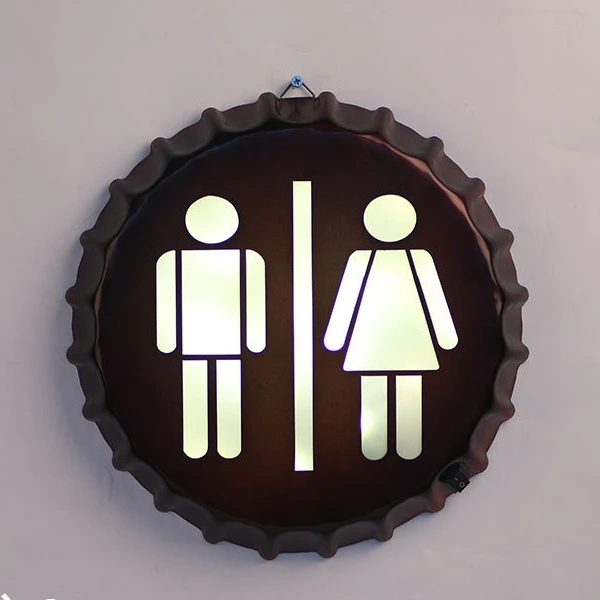 Wifi винтажный светодиодный неоновый светильник с крышкой для бутылки, рекламный знак для дома, бара, паба, ресторана, кафе, украшения стен, рекламный щит для магазина в подарок - Цвет: Men and Women